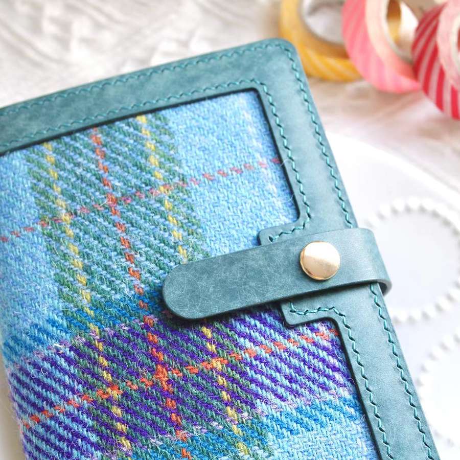 スコットランドタータンレザーブックカバー A6対応（15*10.5）