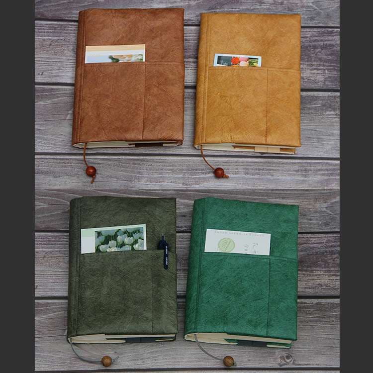 自然風合い本革ブックカバー