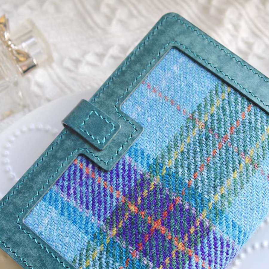 スコットランドタータンレザーブックカバー A6対応（15*10.5）