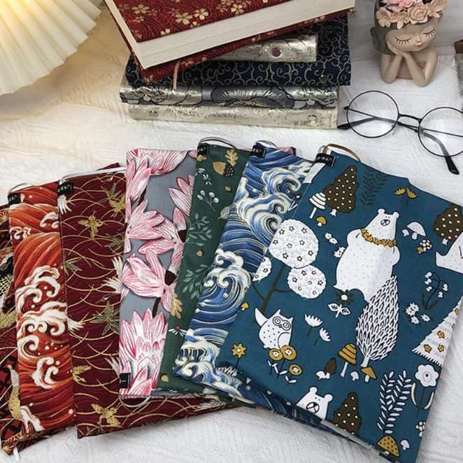 和柄 ブックカバー コレクション【扇波】