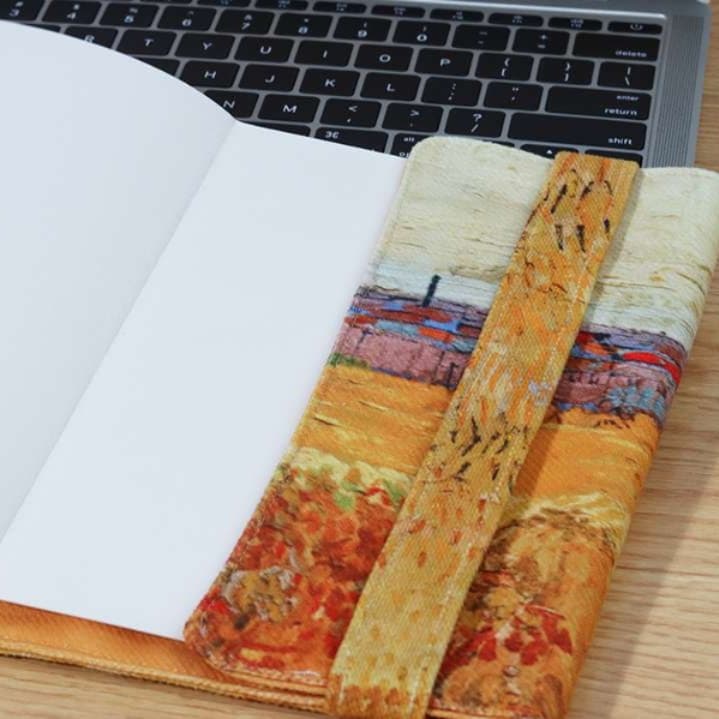 印象派アートブックカバー A5（ビジネス書）A6（文庫本）対応 布