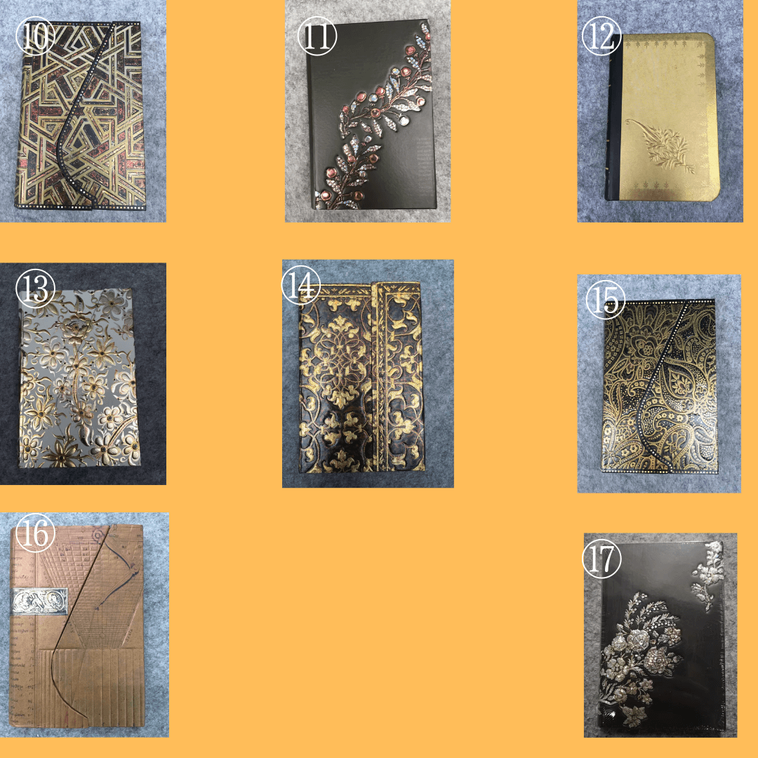 ブックカバー 芸術的手帳 古文書