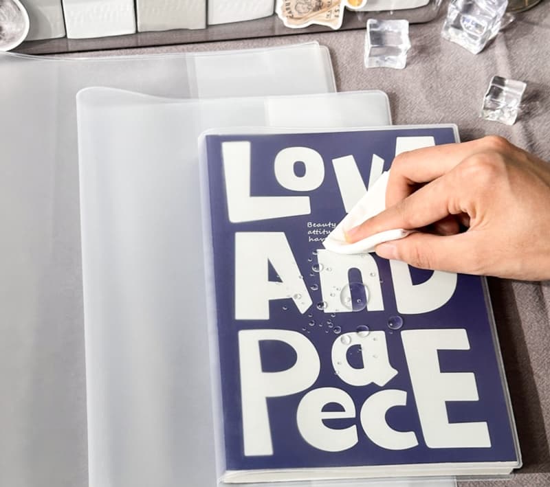 ブックカバー 防水耐久クリア文庫カバー