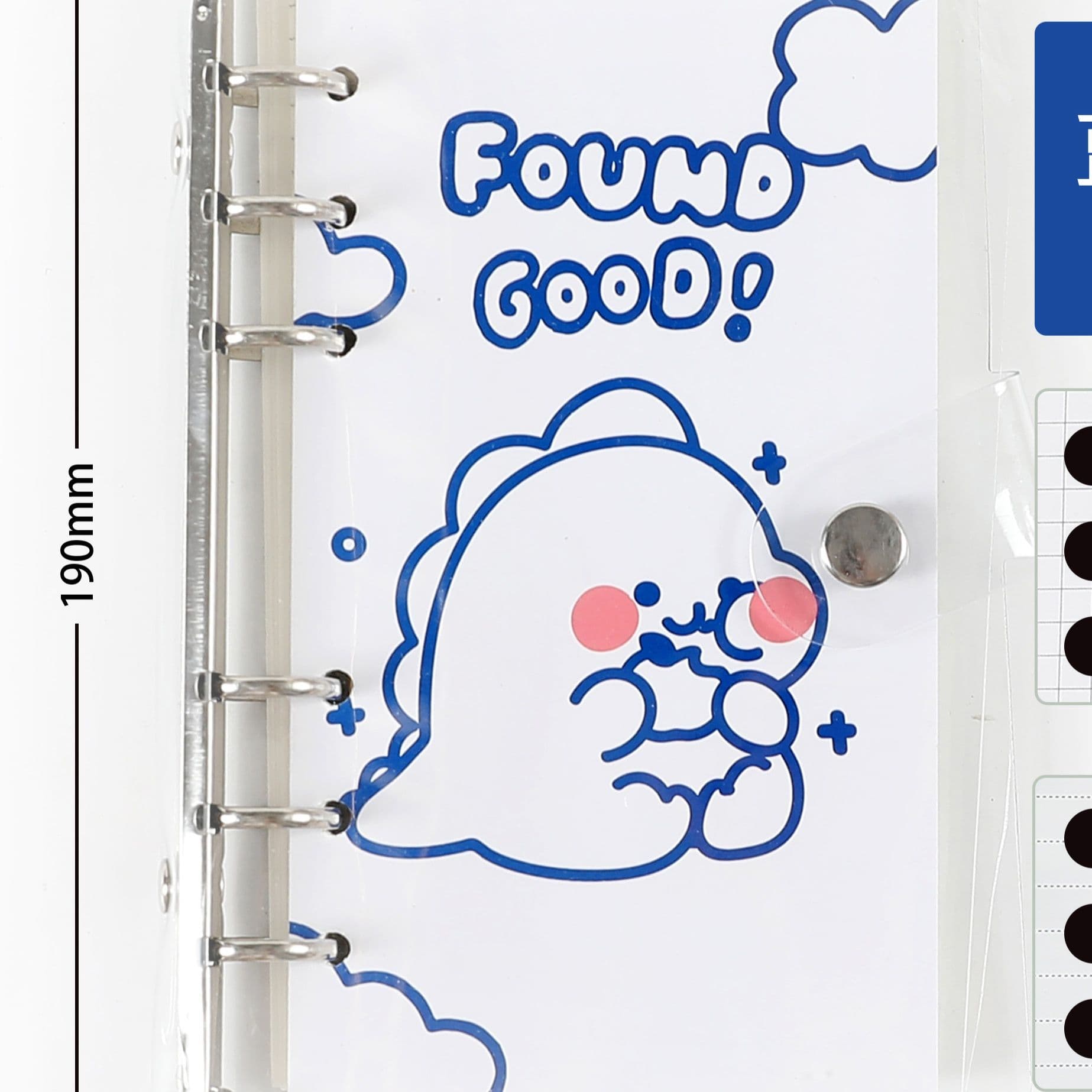 ブックカバー かわいい動物柄透明システム手帳