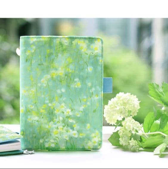 ブックカバー 芸術的筆触の手帳カバー
