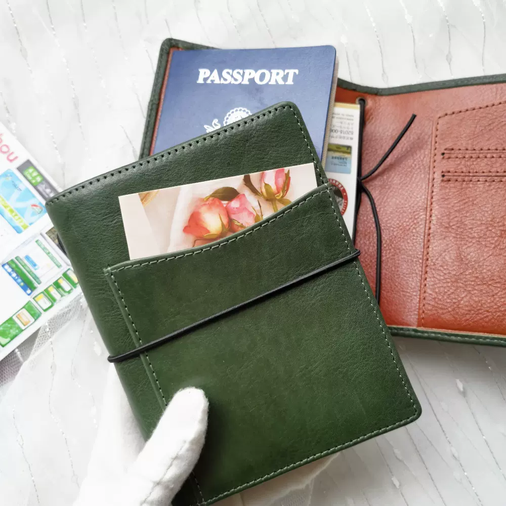 ブックカバー トラベラーズパスポートケース