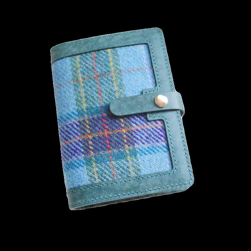 スコットランドタータンレザーブックカバー A6対応（15*10.5）