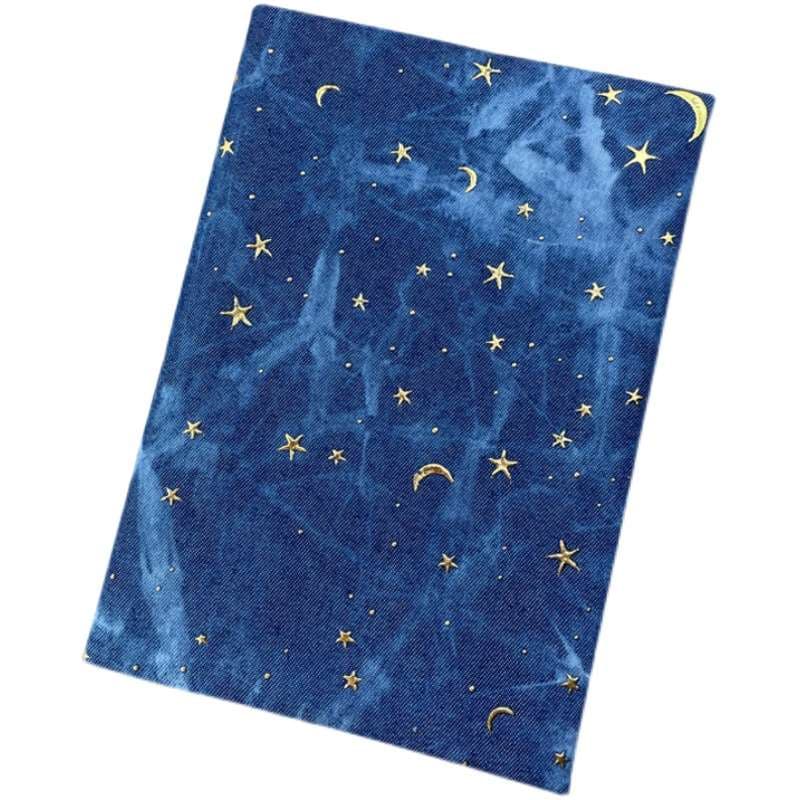 星空の夜空柄ブックカバー生地