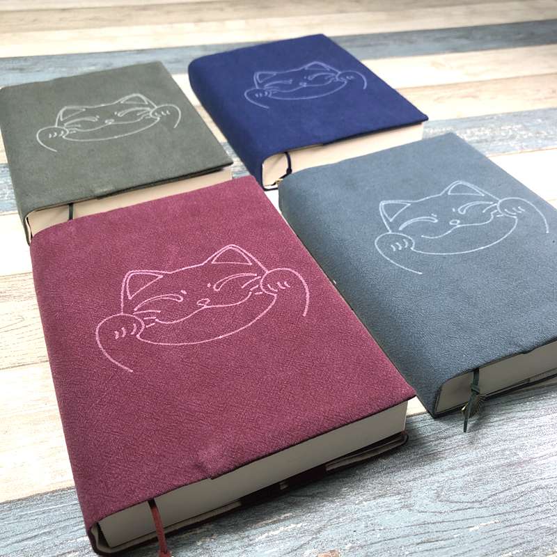 笑顔ネコのブックカバー