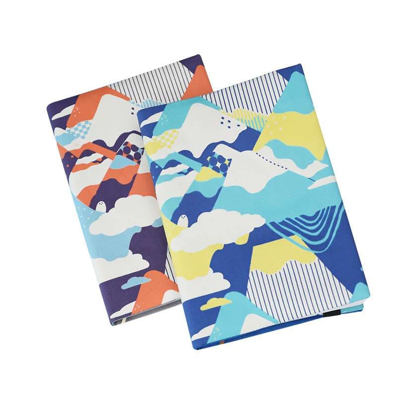 幾何学模様のブックカバー