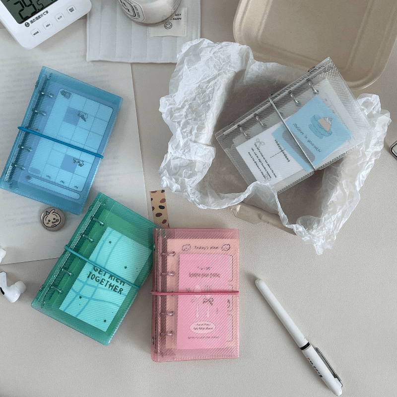 ブックカバー 手帳を彩る半透明ブックカバー