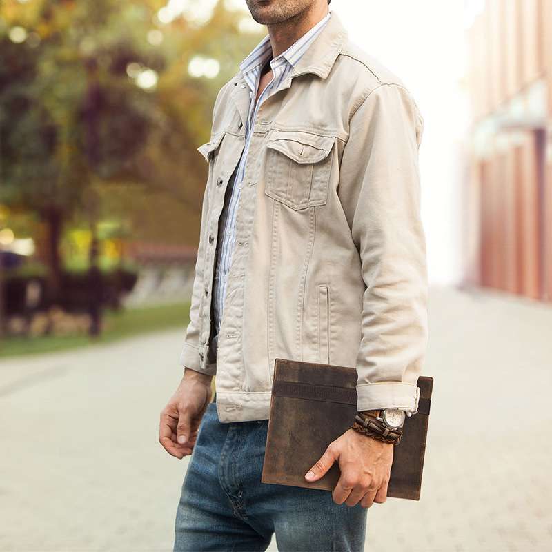 ブックカバー アンティーク風レザー手帳カバー b5サイズ対応