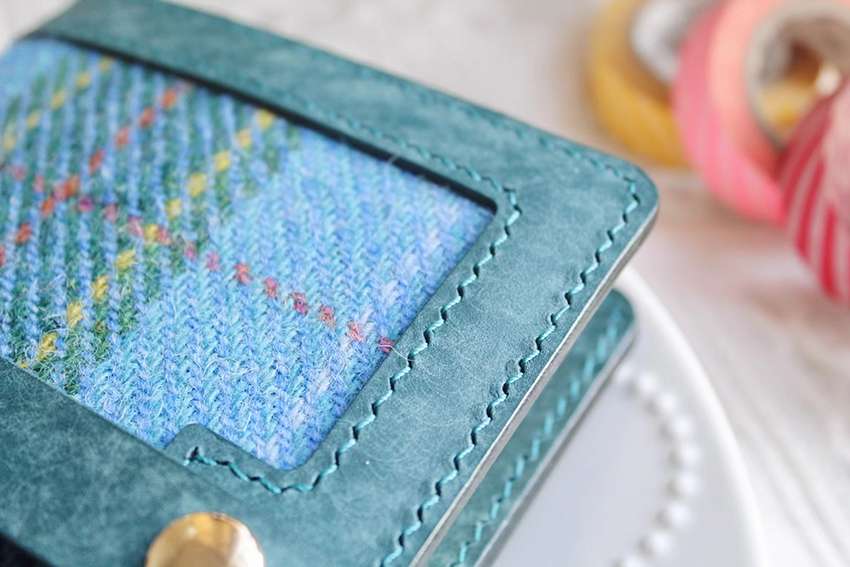 スコットランドタータンレザーブックカバー A6対応（15*10.5）