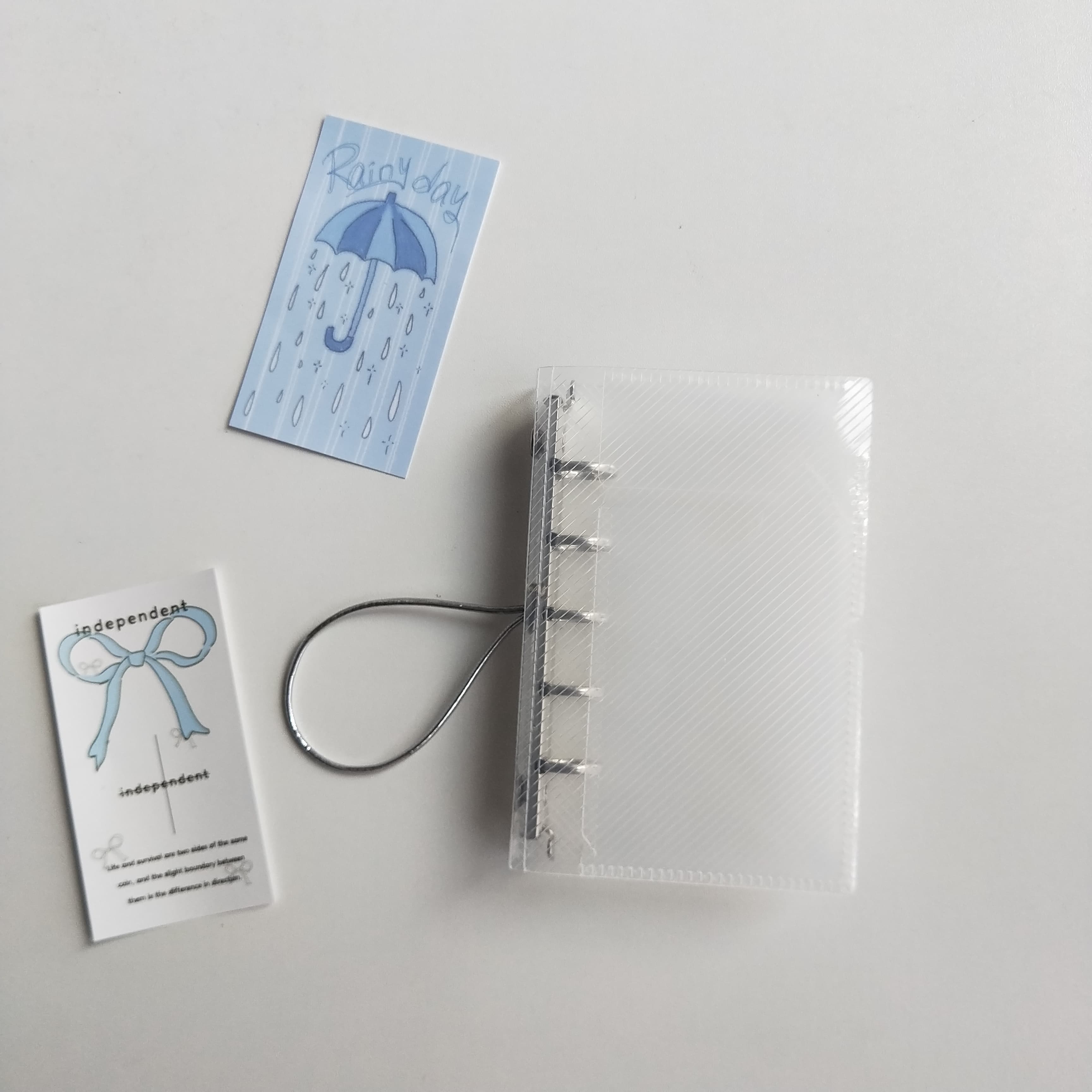 ブックカバー 手帳を彩る半透明ブックカバー