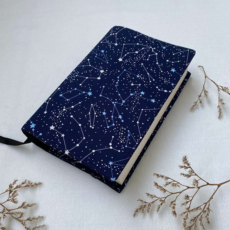 星座柄ブックカバー布