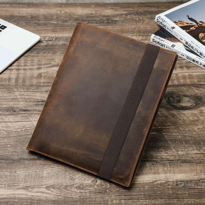 ブックカバー アンティーク風レザー手帳カバー b5サイズ対応