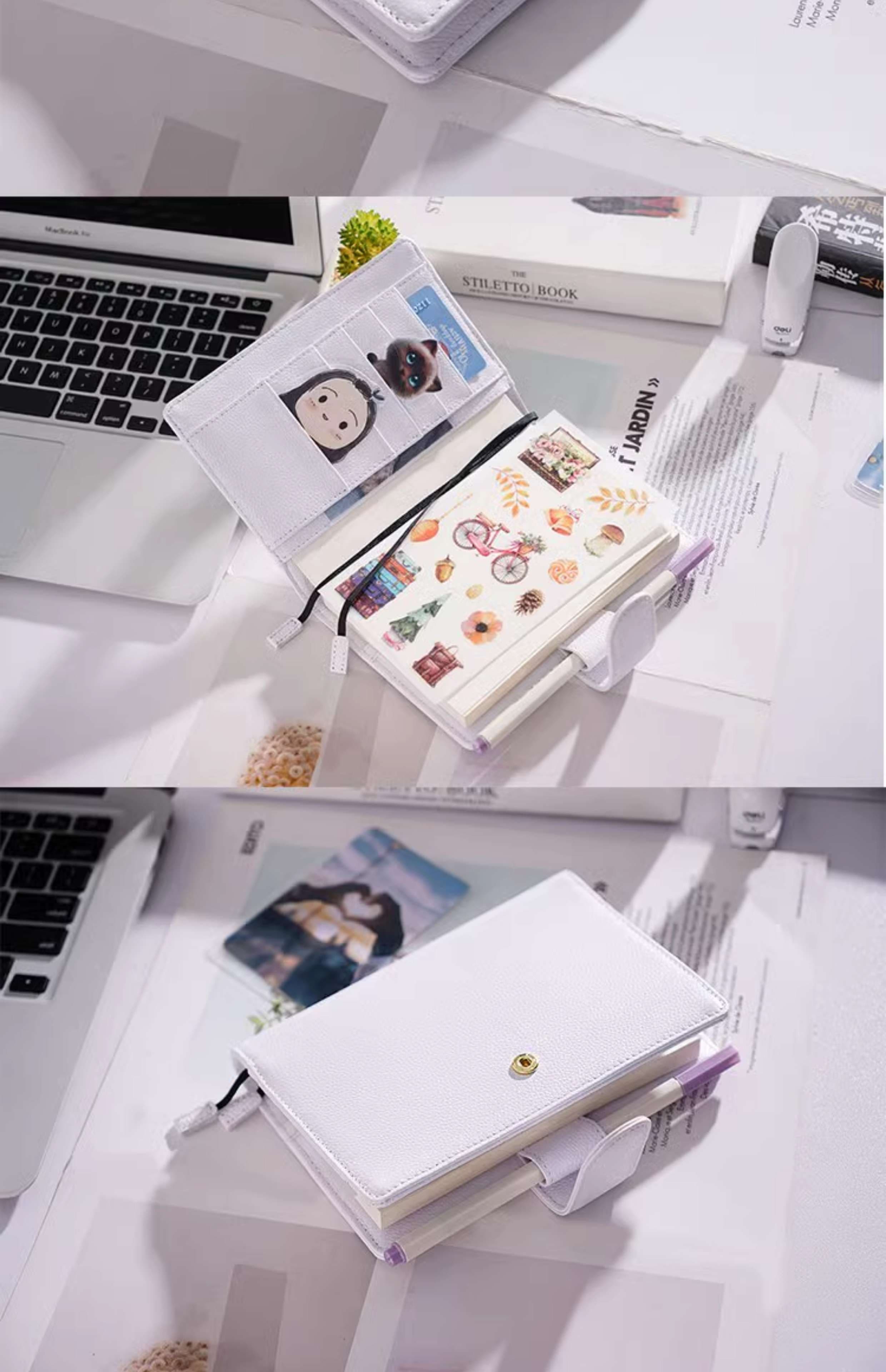 ブックカバー 多機能システム手帳カバー