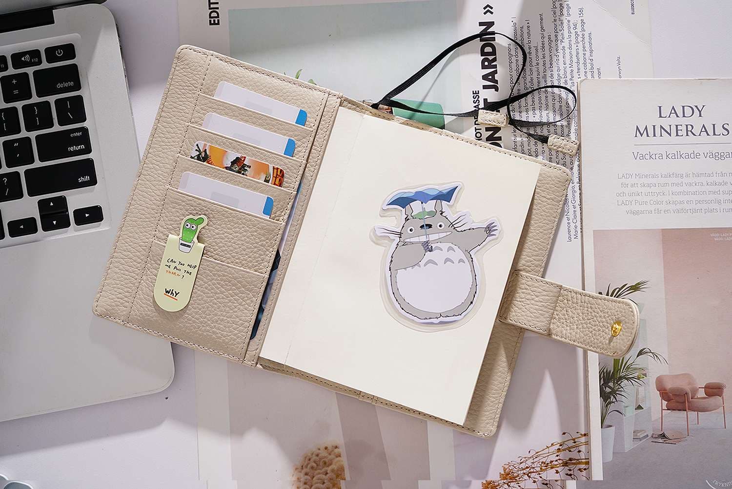 ブックカバー 多機能システム手帳カバー