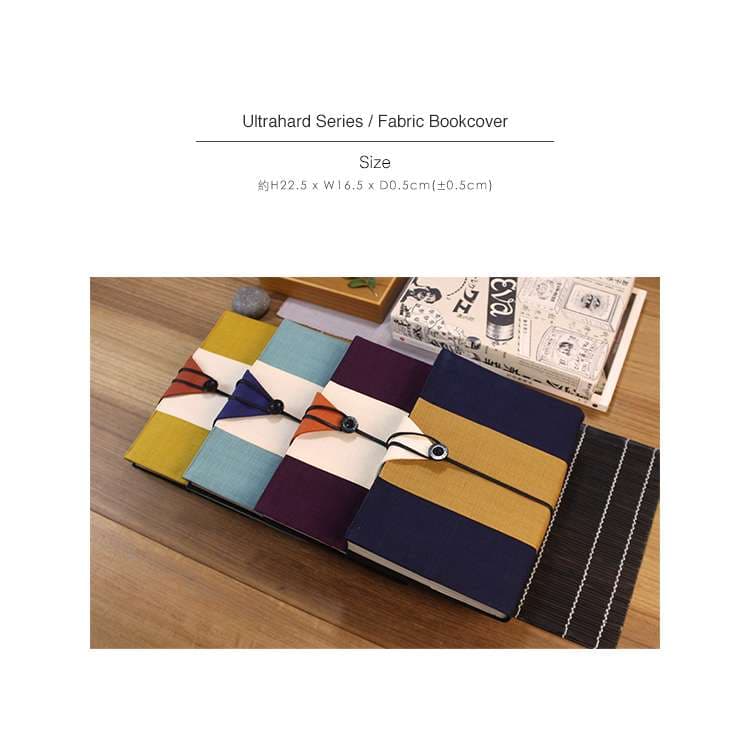 トリコロール・ファブリックブックカバー (22.5*16.5) 布