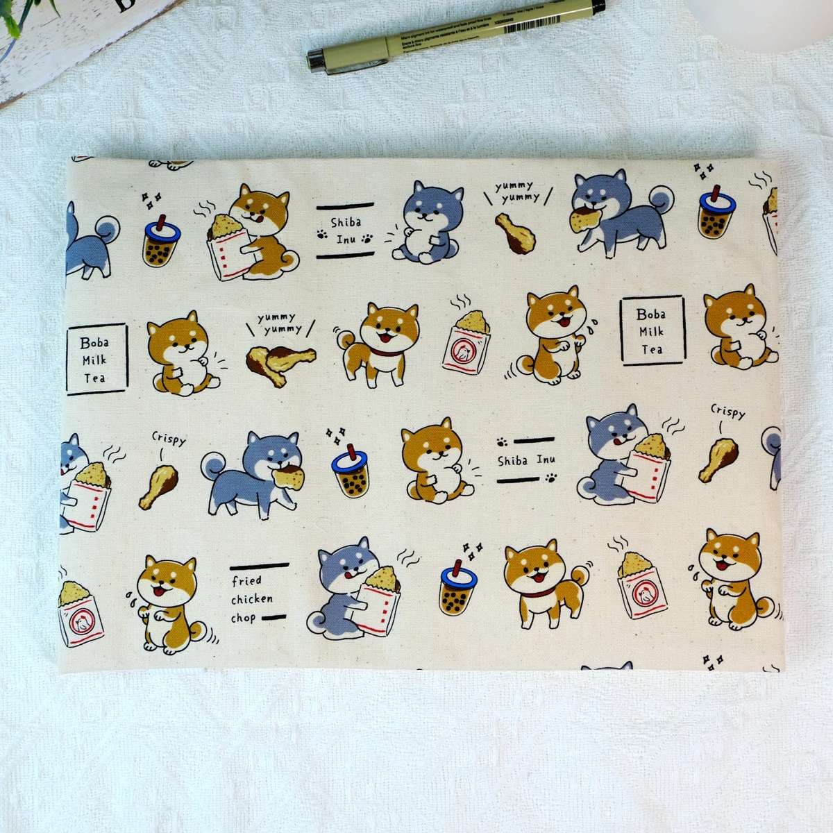 柴犬とおやつのブックカバー