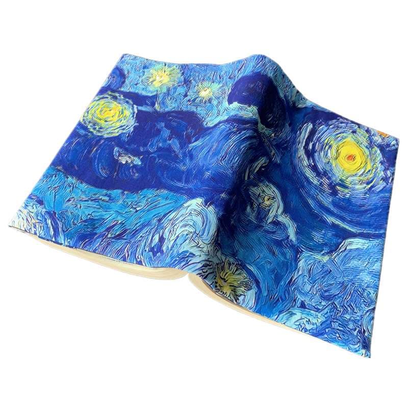 ゴッホ風星月夜ブックカバー