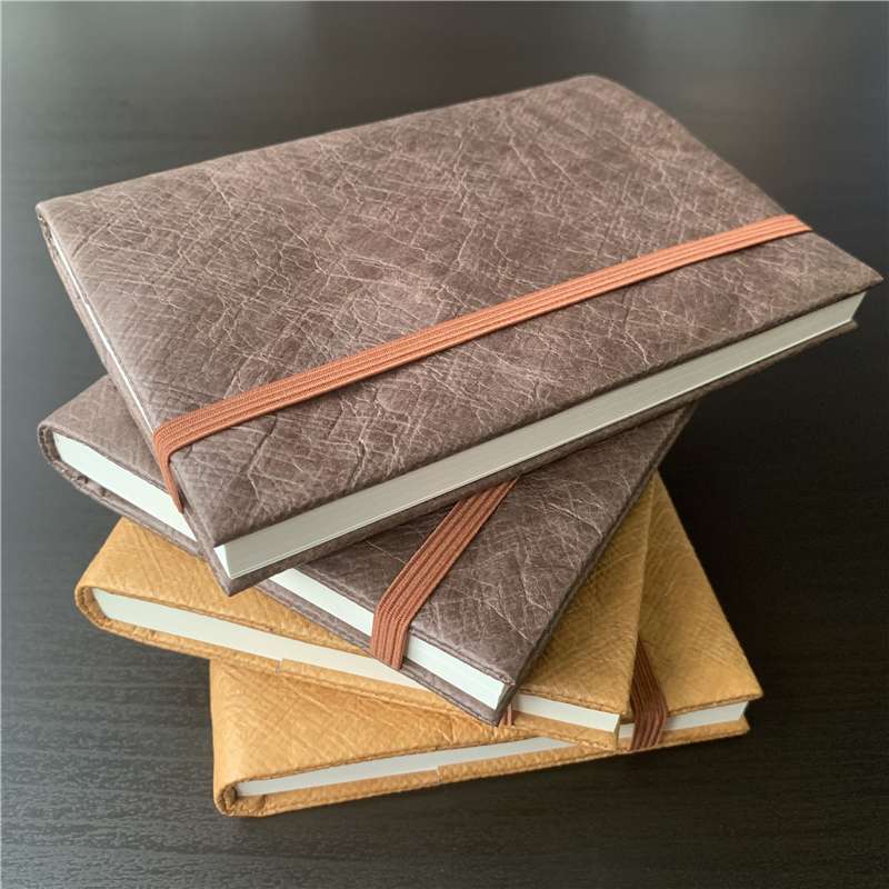 ブックカバー 型押しレザー手帳カバー