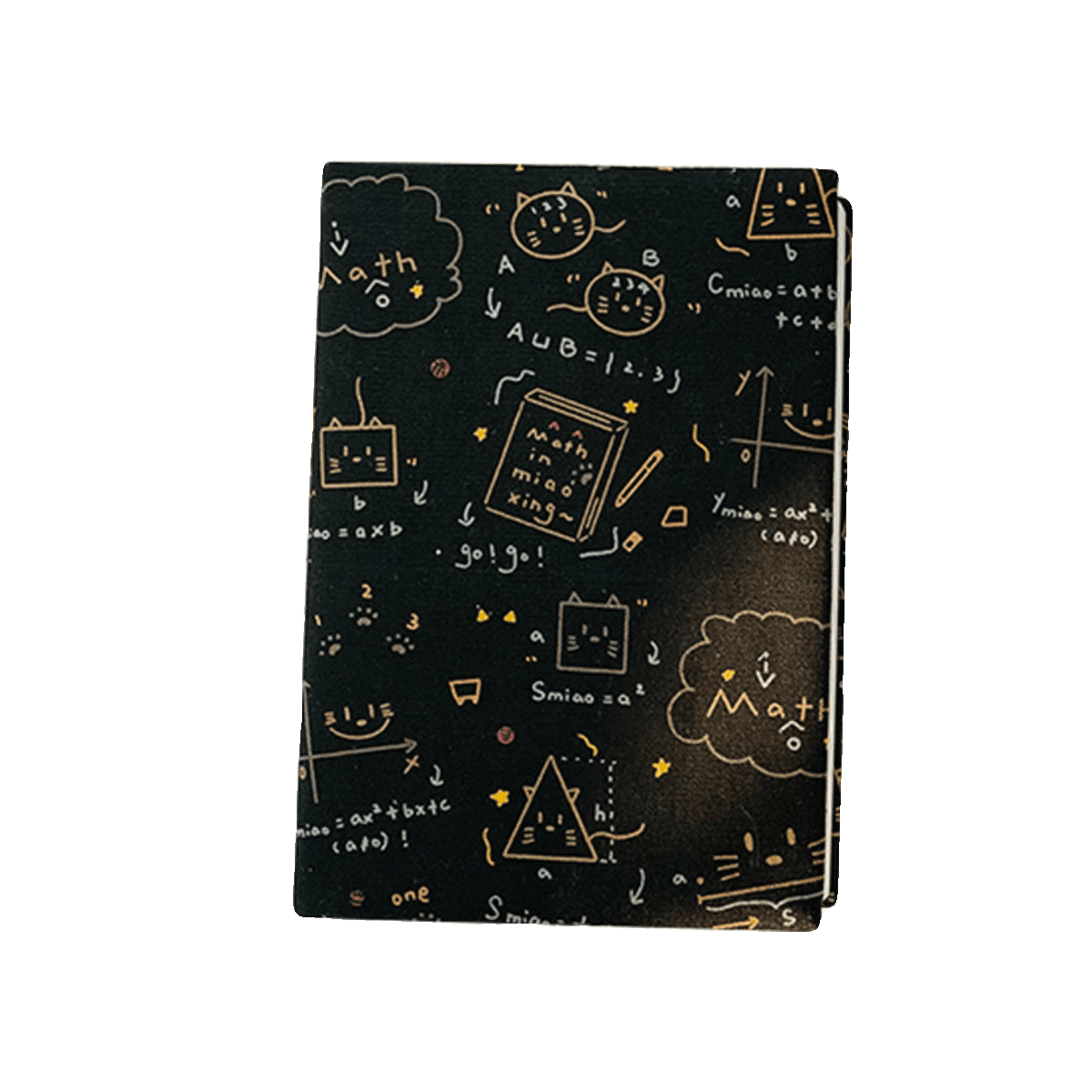 数学猫ちゃん落書きブックカバー