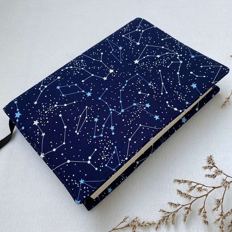 星座柄ブックカバー布