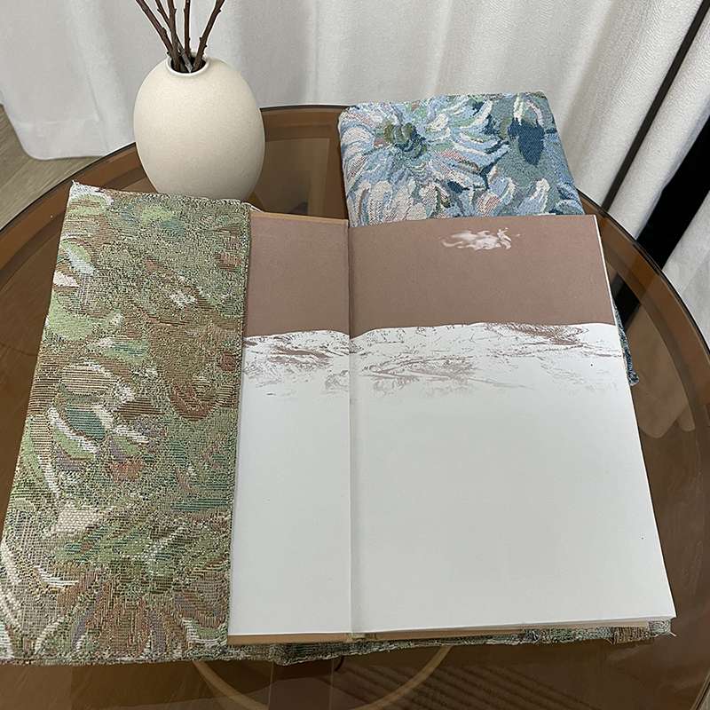 花柄織り模様のエレガントブックカバー a5(21*14.8),a6(14.8*10.5)