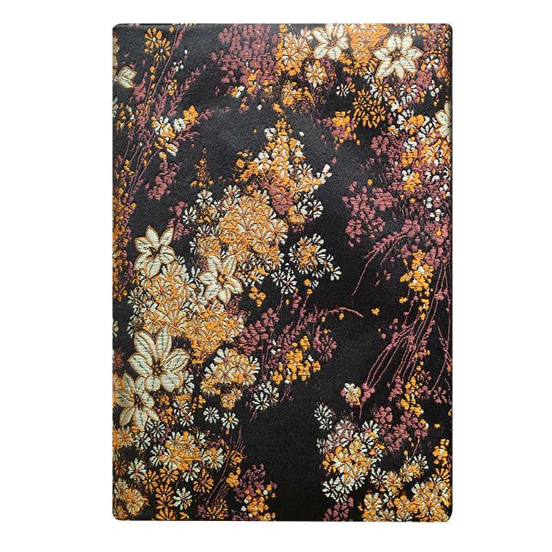 花柄刺繍入り高級ブックカバー