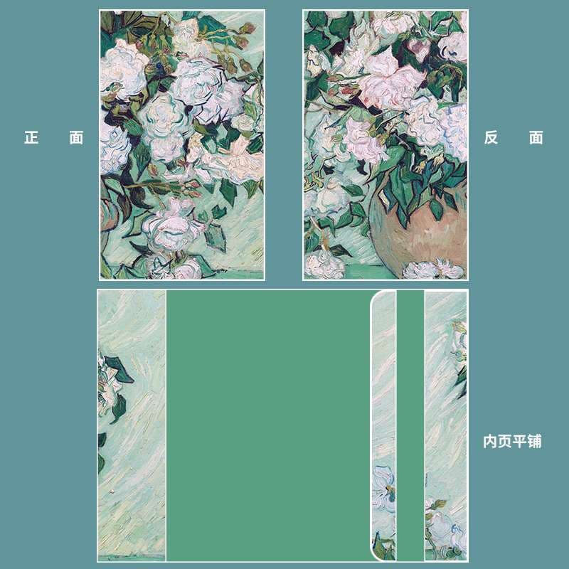 ブックカバー バラ A5（ビジネス本）A6（文庫本）