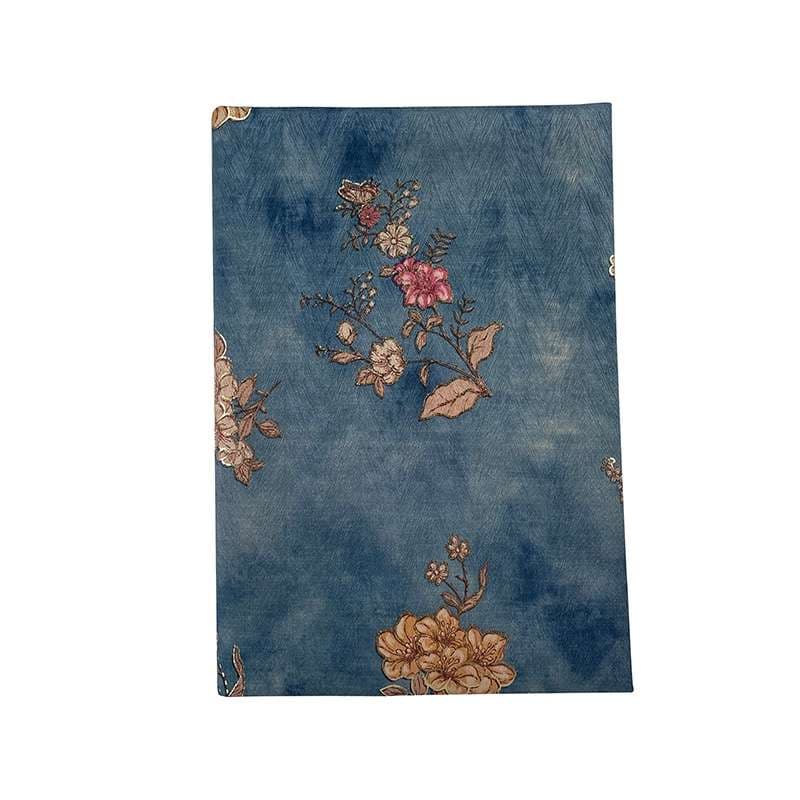 花柄刺繍入り洋書風ブックカバー